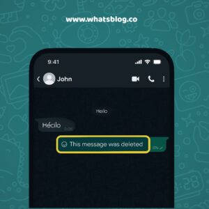 After using ‘Delete for Everyone,’ the message is replaced with this note