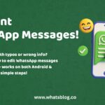 Edit Sent WhatsApp Messages!