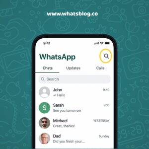 Use the search bar to quickly find the message you want to delete